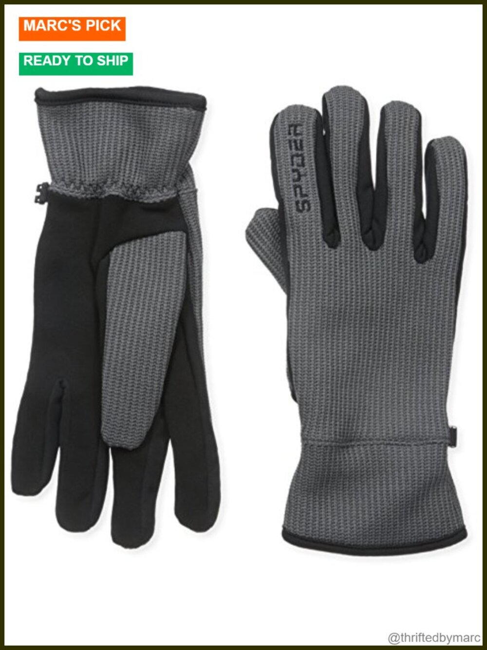 Touchscreen Ski Gloves with Conductive Material